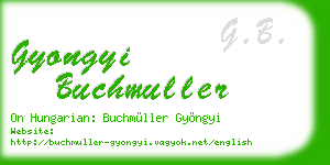 gyongyi buchmuller business card